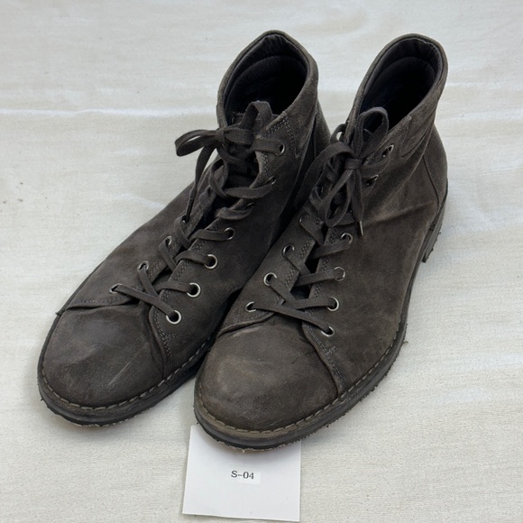 John Varvatos USA Grey Suede Portland Monkey Boots Men's 12 - Picture 1 of 8